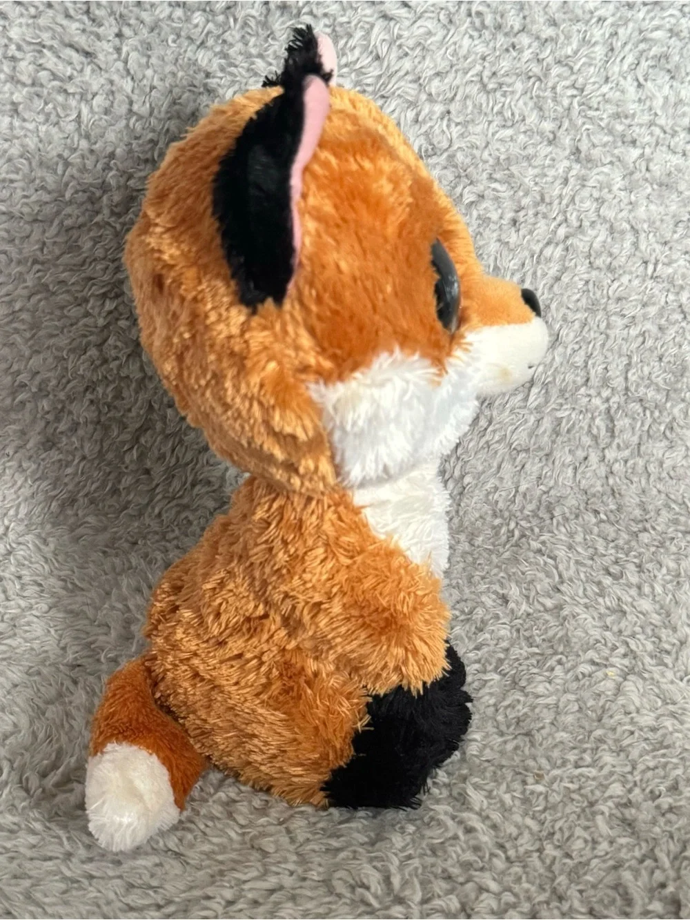 Ty Beanie Boos Slick the Fox Plush 9” Stuffed Animal Soft Toy Pink Glitter Eye